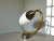 Vintage White Opaline Glass Wall Sconce, 1990s For Sale - Image 6 of 11
