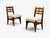 Guillerme & Chambron, Dining Chairs, Oak, Green Fabric, France, 1950s For Sale - Image 4 of 11