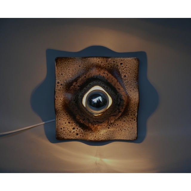 Wall Lights in Ceramic and Fat Lava by Martin Müller, 1970s, Set of 2 For Sale - Image 16 of 18
