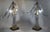 Art Deco Mid 20th Century Cofrac Art Verrier French Crystal and Brass Table Lamps Set of 2 For Sale - Image 3 of 5