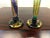 1990s Blown Glass Candlestick Holders Signed by David Garcia For Sale - Image 5 of 12