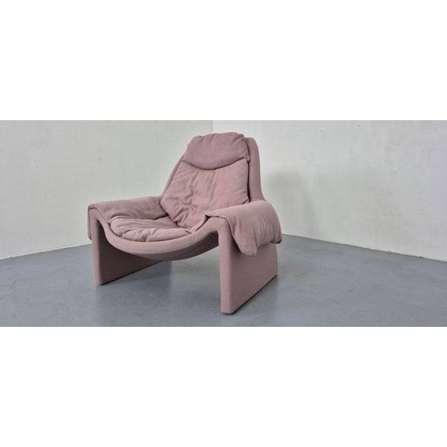 Set of P60 Chair and Ottoman by Vittorio Introini for Saporiti, Italy, 1960s For Sale - Image 12 of 16