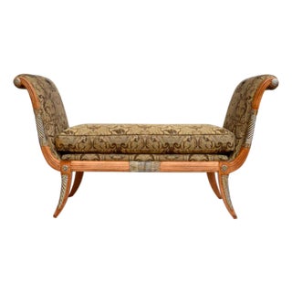 1990s Neoclassical Settee or Bench For Sale