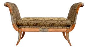 1990s Neoclassical Settee or Bench