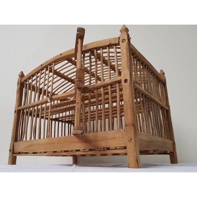 Wood Antique Pine Cheese Aging Cage, 1850s For Sale - Image 7 of 13