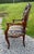 Navy Blue Pair Antique French Rococo Fireside Arm Chairs For Sale - Image 8 of 12