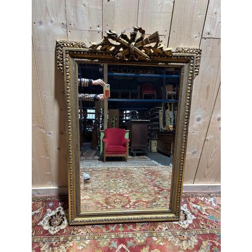 Louis XVI Style Rectangular Mirror For Sale - Image 10 of 10