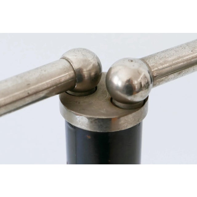 German Bauhaus Metal 2-Armed Table Lamp from Bünte und Remmler, 1920s For Sale - Image 17 of 18