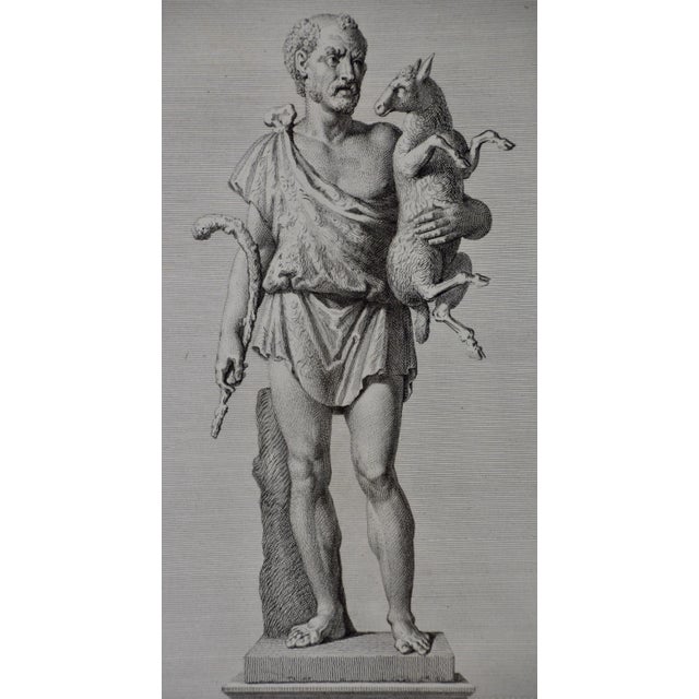 Grouping of Three 18th C. Engravings of Ancient Roman Statues in the Vatican, 1784 For Sale - Image 11 of 12