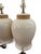 Late 20th Century Hollywood Regency Ivory Ceramic & Rattan Ginger Jar Table Lamps - A Pair For Sale - Image 5 of 10