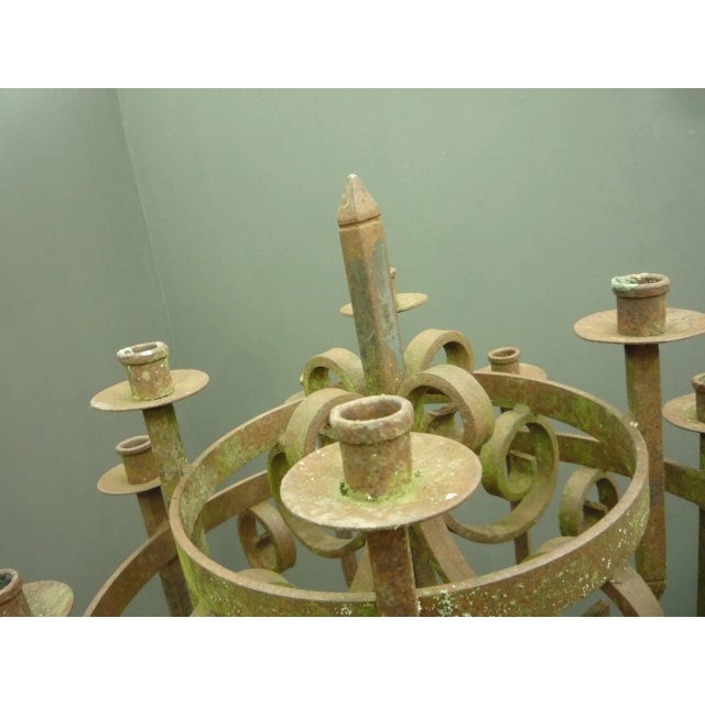 Antique Cast Iron Candleholder, 1900s For Sale - Image 5 of 8