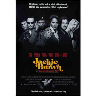 Noir Jackie Brown Film Poster, 1997 For Sale