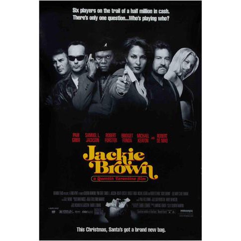 Noir Jackie Brown Film Poster, 1997 For Sale