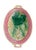 This exquisite antique-style majolica pedestal dish beautifully pairs classical geometric structure with vibrant botanical...