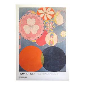 Hilma Af Klint Swedish Abstract Large Offset Lithograph Print Exhibition Poster " the Ten Largest, Childhood No.2 Group IV " 1907
