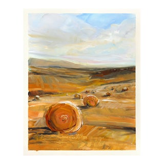 Landscape Study 268 - Original Neutral Landscape Study Acrylic and Graphite on Paper by Jodi Miller For Sale