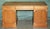 Vintage Teak & Brass Military Campaign Pedestal Desk from Harrods Kennedy For Sale - Image 9 of 16