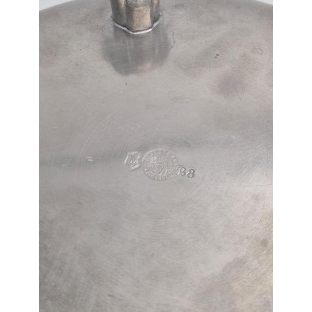 Brown Swedish Grace Pewter Bowl attributed to Anna Petrus for Firma Svenskt Tenn, 1928 For Sale - Image 8 of 12