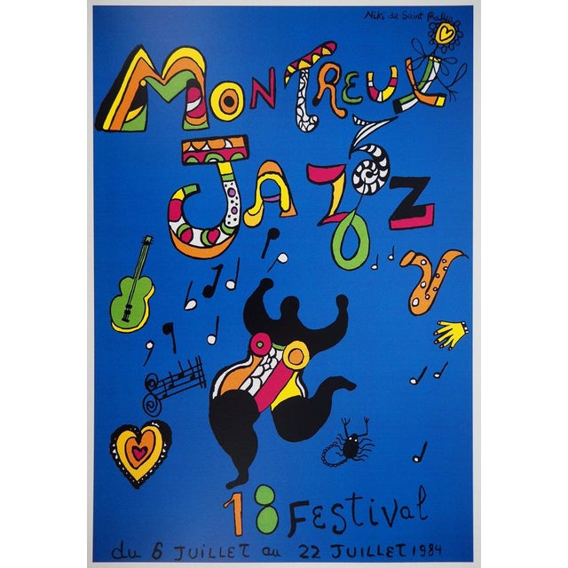 Niki de Saint Phalle (1930-2002) Dancing Nana Original color poster Signed in the plate On wove paper, 30 x 40 cm (approx....