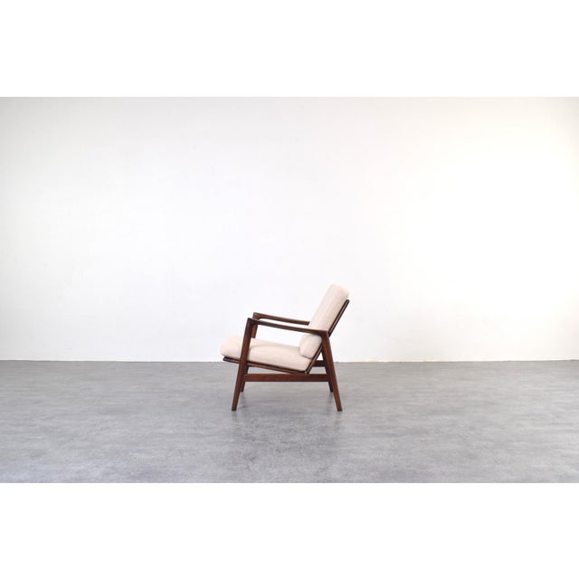 Beige Mid-Century Stefan Lounge Chairs from Swarzędz Furniture Factory, 1960s, Set of 2 For Sale - Image 8 of 15