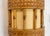 Cane Rattan & Fabric Sconces in the style of Louis Sognot, 1960s, Set of 2 For Sale - Image 8 of 11
