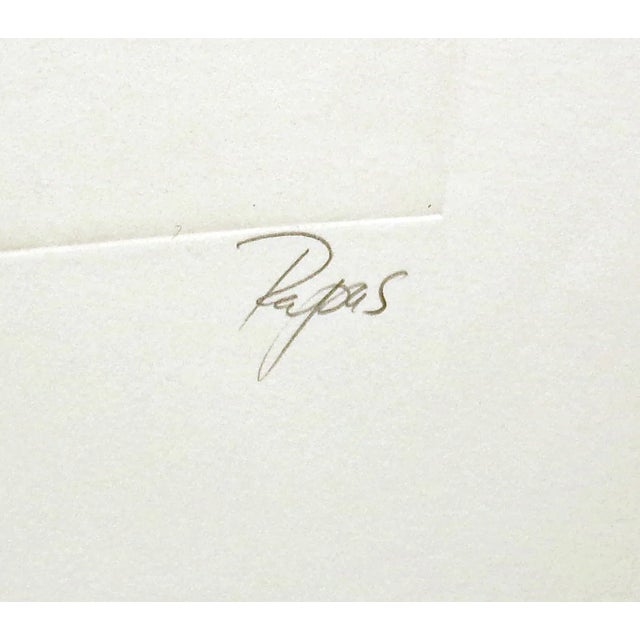 Impressionist William Papas "Coal Miners, West Virginia" Hand Colored Etching Art For Sale - Image 3 of 5