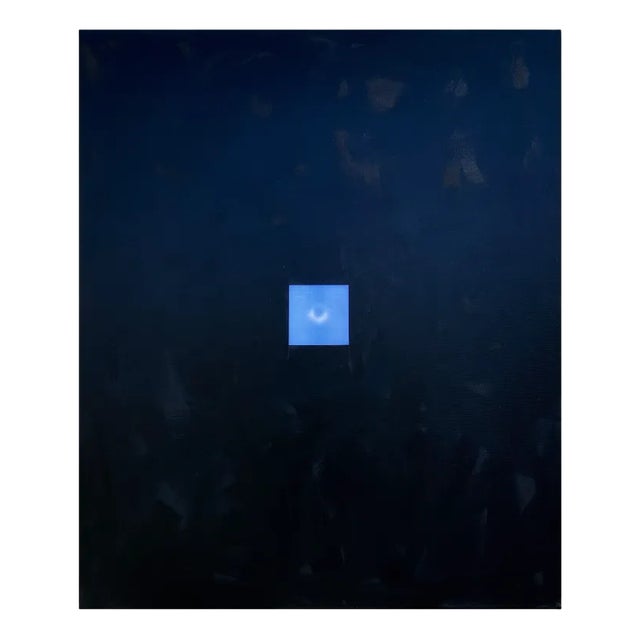 Alex Manea, The Black Hole Information Paradox, 2021, Acrylic, Enamel, Lacquer & Solar Print on Canvas For Sale