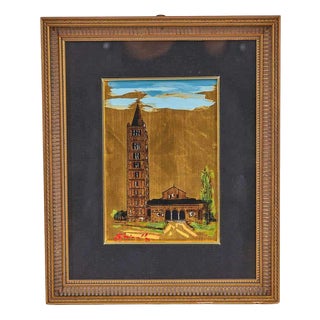 G. Farinella, Painting on Gold Leaf, 2000s, Wood For Sale