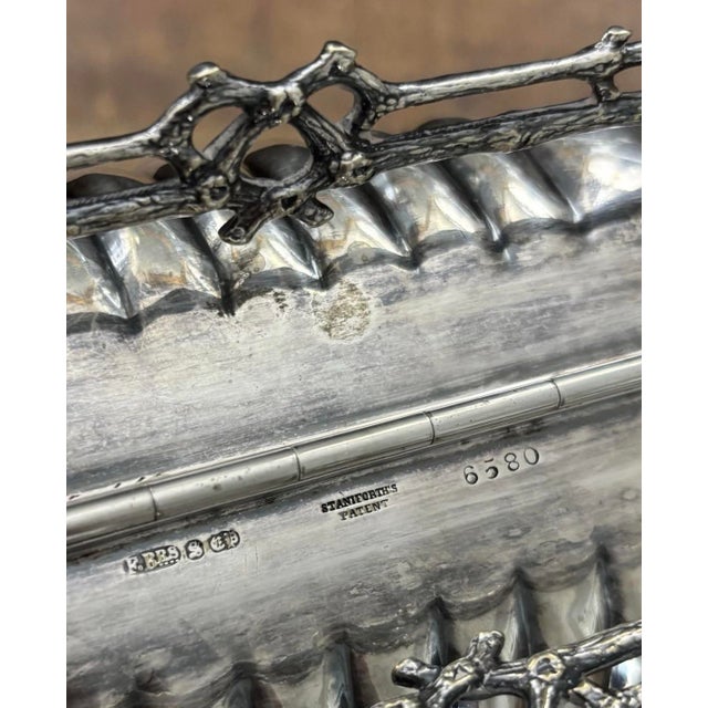 Antique Late 19th. Century Silver Plate Shell-Shaped Biscuit Warmer For Sale - Image 4 of 11