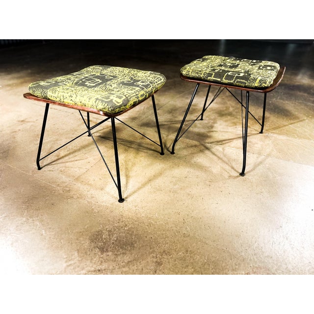 Pair of Brazilian Modern Stools Attributed to Carlo Hauner For Sale - Image 12 of 12