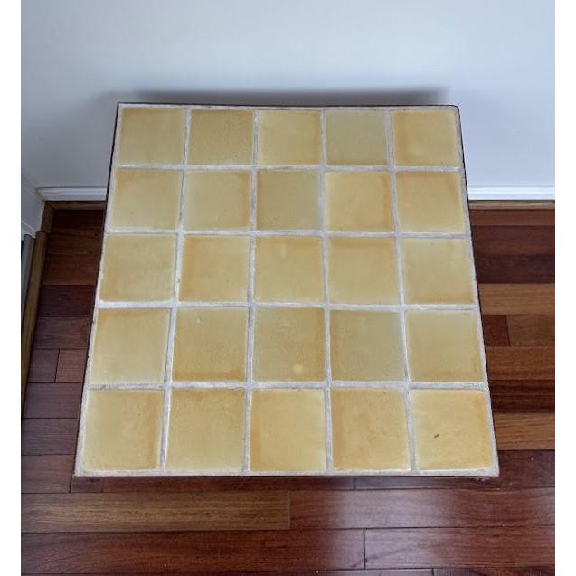 Metal Vintage Tile Top Side Table For Sale - Image 7 of 8