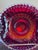 1930s 1939 Fenton Pre-Logo Ruby Amberina Silver Crest Ruffled Art Glass Centerpiece Bowl For Sale - Image 5 of 9
