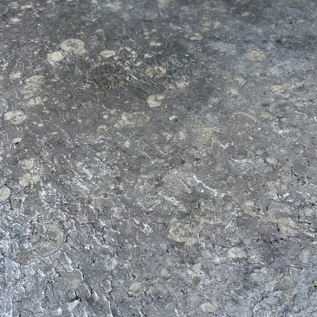 Gray Chrome-Plated Salon Table with Slate Top, Switzerland, 1970s For Sale - Image 8 of 9