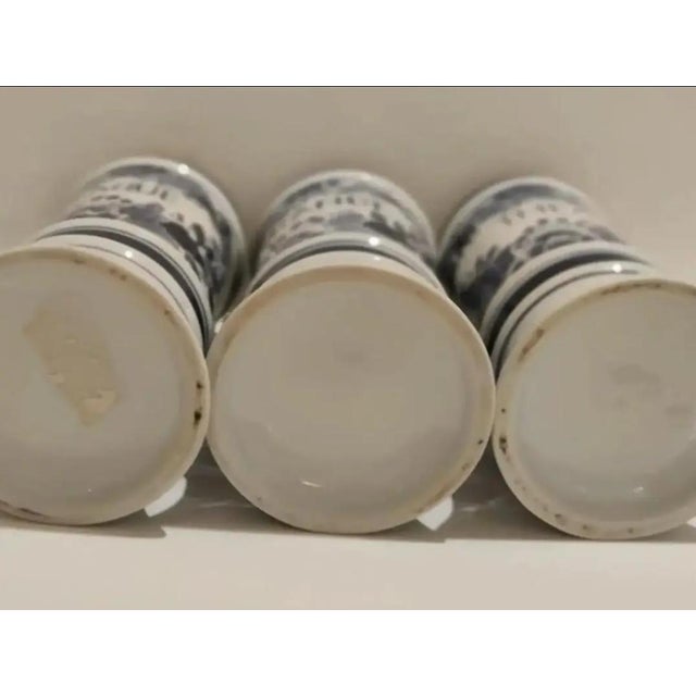 Maitland-Smith Porcelain Apothecary Jars ~ Set of 3 ~ Circa 1980 For Sale - Image 9 of 13