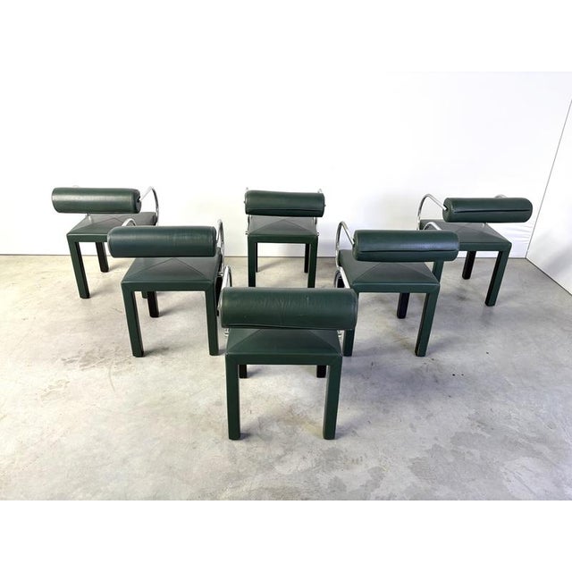 Paolo Piva Arcadia Dining Chairs attributed to Paolo Piva for B&B Italia, 1980, Set of 6 For Sale - Image 4 of 14