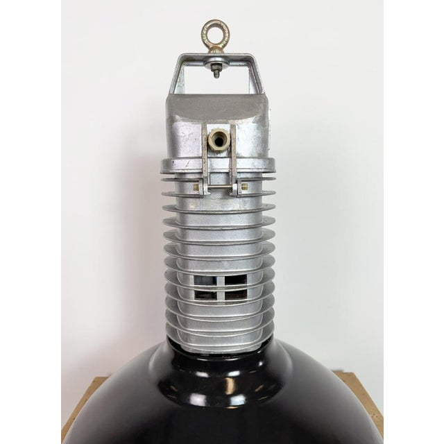Large Industrial Black Enamel Factory Pendant Lamp from Philips, 1960s For Sale - Image 18 of 18