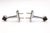 Mid-Century Modern Pair of Mid Century Nickel Plated Brass Towel Bar Brackets For Sale - Image 3 of 5
