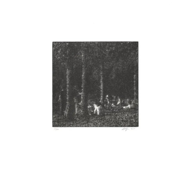 Artist: Wayne Gonzales Title: Forest Year: 2014 Signed: Yes Medium: Etching Paper Size: 18 x 14 inches ( 45.72 x 35.56 cm...