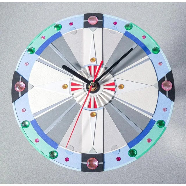 Wall Clock by Delcio For Sale - Image 4 of 4