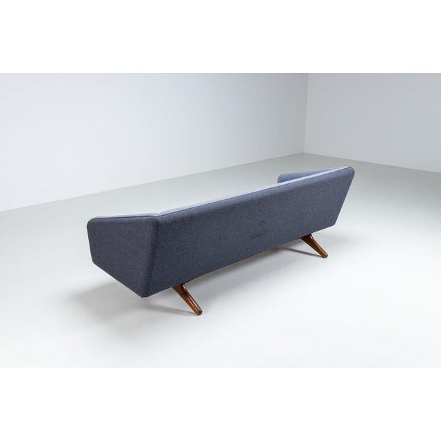 Blue Ml-90 Three-Seater Sofa by Illum Wikkelso for Laursen, Denmark, 1960 For Sale - Image 8 of 15