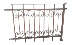 Art Nouveau Forged Grating