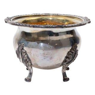 Rococo Revival Italian Silver-Gilt Open Salt Bowl, 1970s For Sale