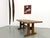 Brown Modernist Architectural Table in Oak, 1950s For Sale - Image 8 of 18