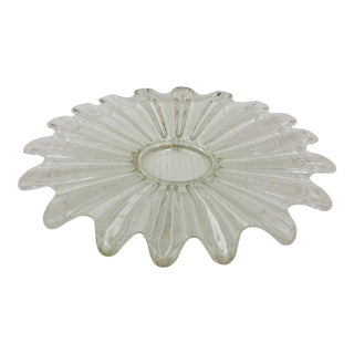 Vintage Art Glass Platter For Sale