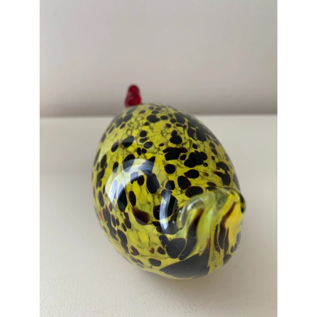Mid 20th Century Vintage Murano Glass Hen Figurine For Sale - Image 5 of 6