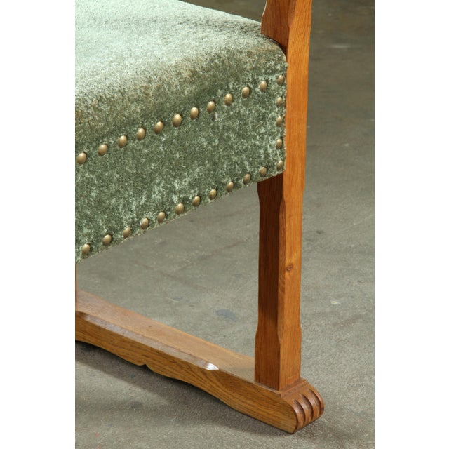 Vintage Danish Oak Throne Dining Chairs, 1954, Set of 4 For Sale - Image 12 of 17