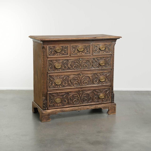 18th Century English Oak Chest of Drawers For Sale - Image 16 of 16
