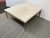 Modern Modern Square Cowhide Ottoman + Brass Frame For Sale - Image 3 of 12