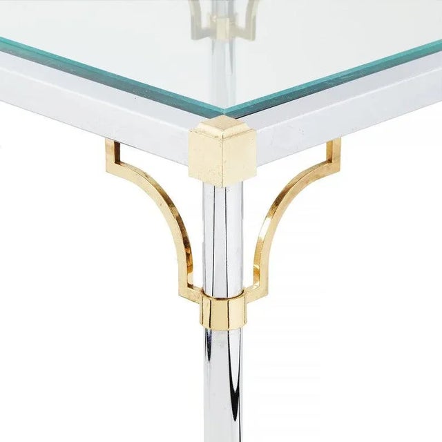 1970s Large Neoclassical Square End Table | Maison Jansen For Sale - Image 5 of 10