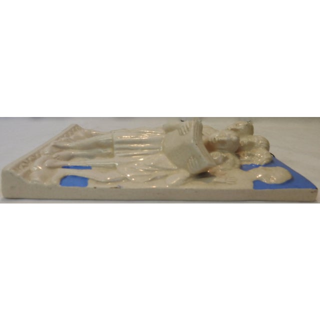 Neoclassical Italian Della Robbia Ceramic Wall Hanging in High Relief For Sale In Nashville - Image 6 of 11
